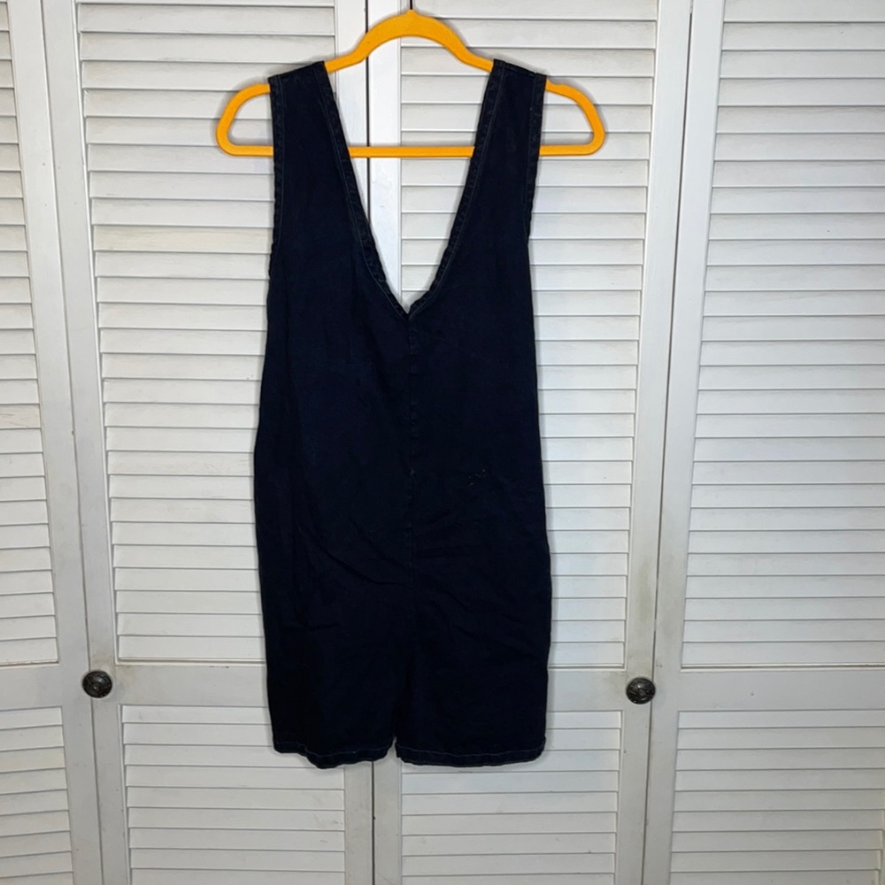 Black Denim Romper